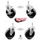 Service Caster 5 Inch Phenolic Wheel Swivel 3/8 Inch Threaded Stem Caster Brakes SCC, 2PK SCC-TS20S514-PHR-381615-2-TLB-2 - alternate 3
